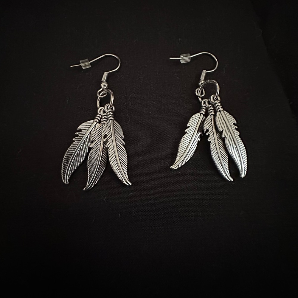 Feather earrings